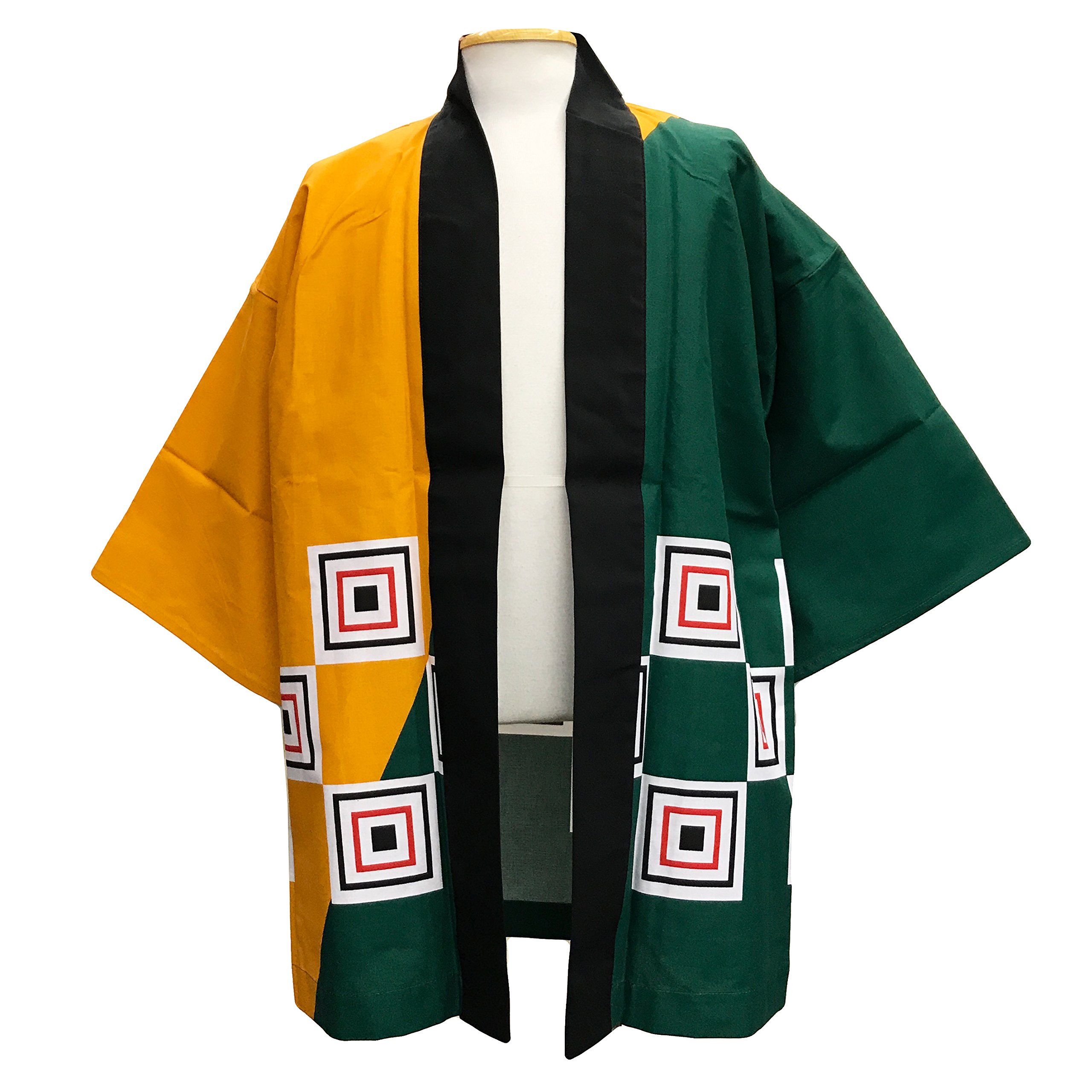 Japanese Festival Hanten Happi Coat - Traditional Cotton Kimono Jacket for Matsuri, Cosplay & Cultural Events - Perfect for Summer Festivals, Halloween & Themed Parties