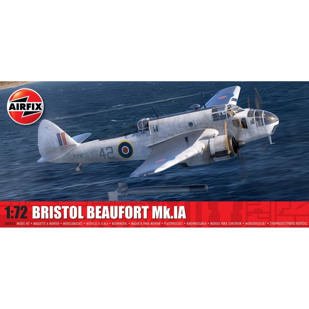 Airfix 04021A 1/72 Scale Bristol Beaufort Mk.IA Aircraft Model Kit - Perfect for Collectors, History Enthusiasts & Scale Model Builders