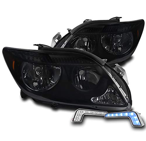 2005-2007 Scion tC Replacement Headlights - Black/Smoke Housing with 6.25