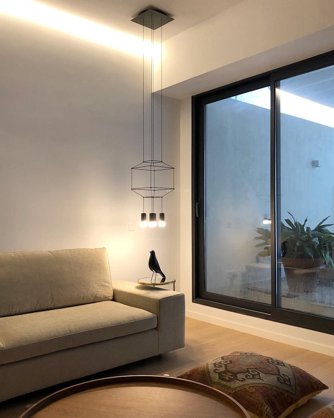 Modern Geometric Lines Pendant Light - Minimalist Ceiling Lamp for Dining Room, Kitchen Island & Living Room Decor
