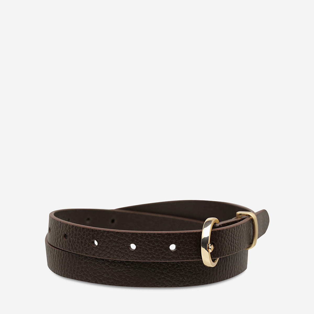 Trendy Chocolate & Gold Reversible Belt for Women - Perfect for Casual Outfits, Office Wear, and Date Nights