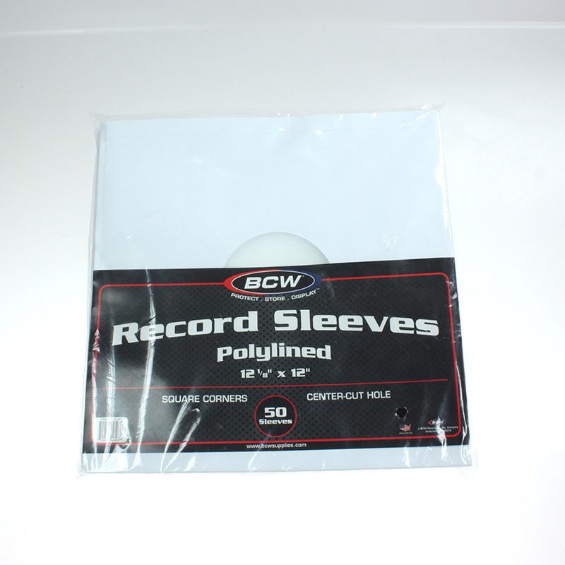 33 RPM Record Inner Sleeves - 50 Pack Acid-Free Polylined Paper Sleeves for Vinyl Record Protection - Perfect for LP Storage, Record Collection & Archiving