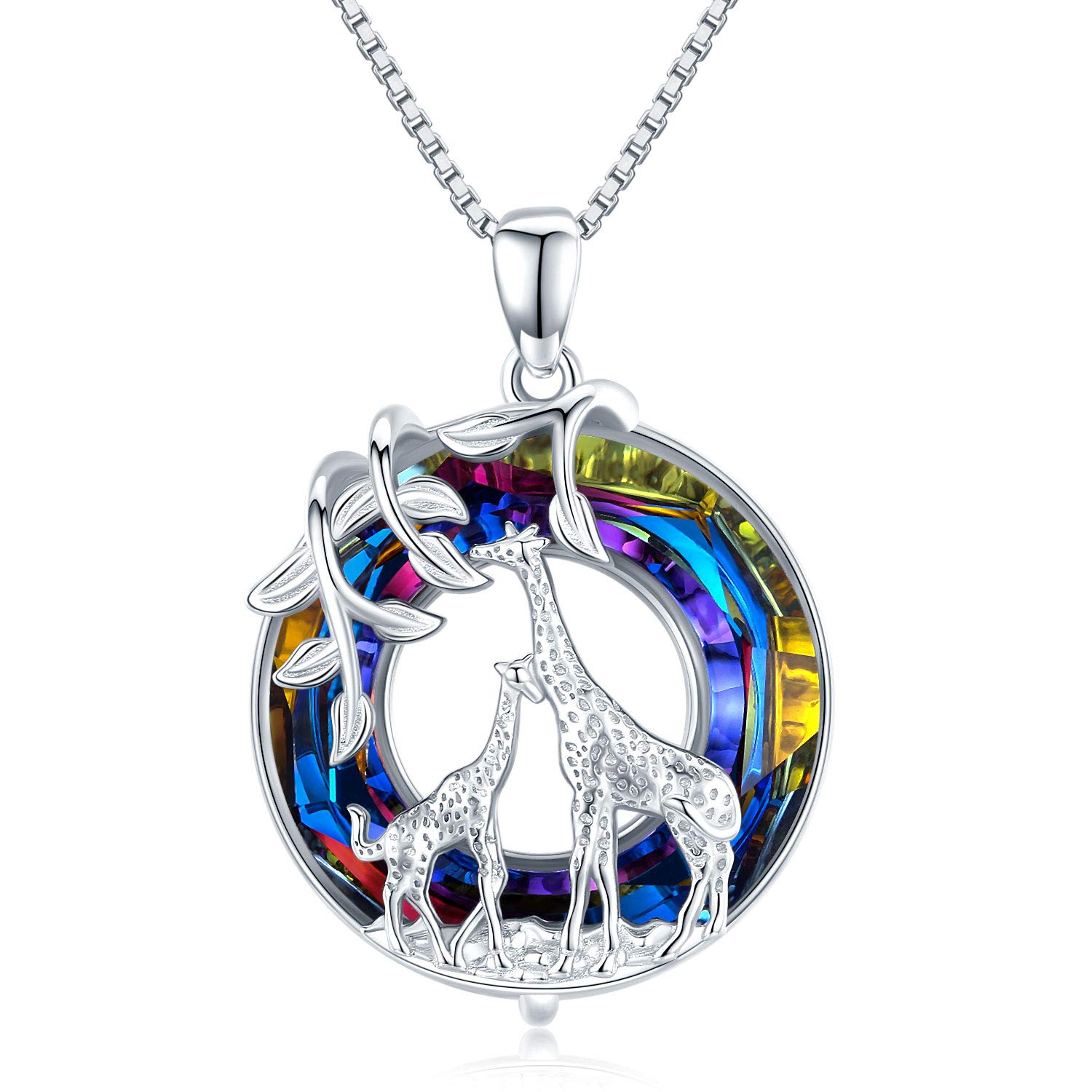 925 Sterling Silver Origami Giraffe Pendant Necklace - Elegant Animal Jewelry Gift for Women, Girlfriend Birthday & Mother's Day - Perfect for Casual Wear, Date Nights & Special Occasions