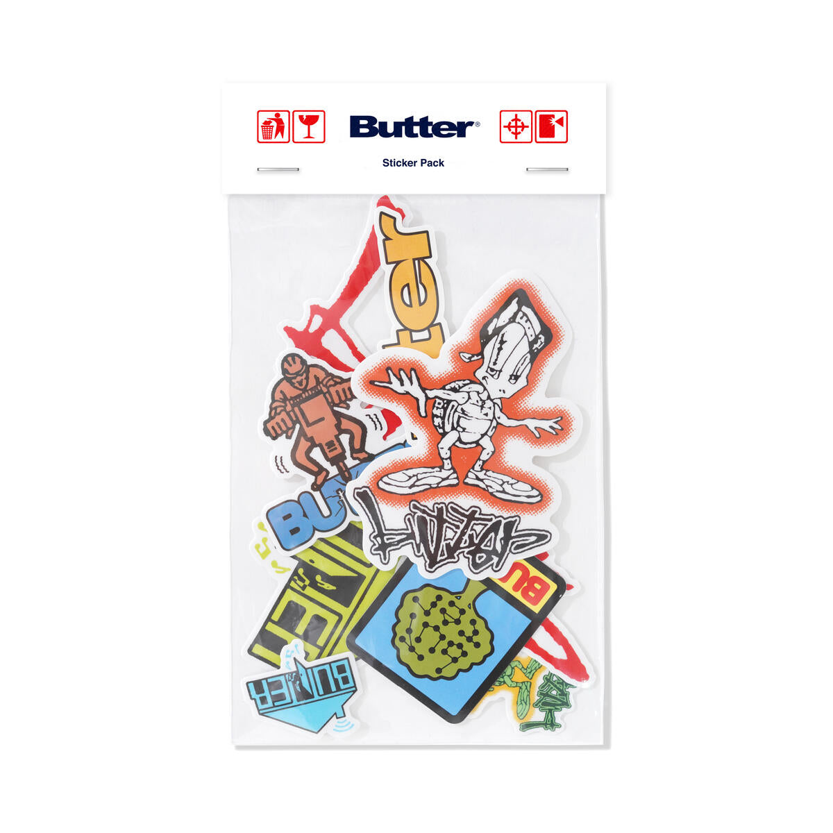 Butter Goods Premium Sticker Pack - 50 Unique Vinyl Decals for Laptops, Water Bottles & DIY Crafts - Perfect for Scrapbooking, Journaling & Personalizing Accessories