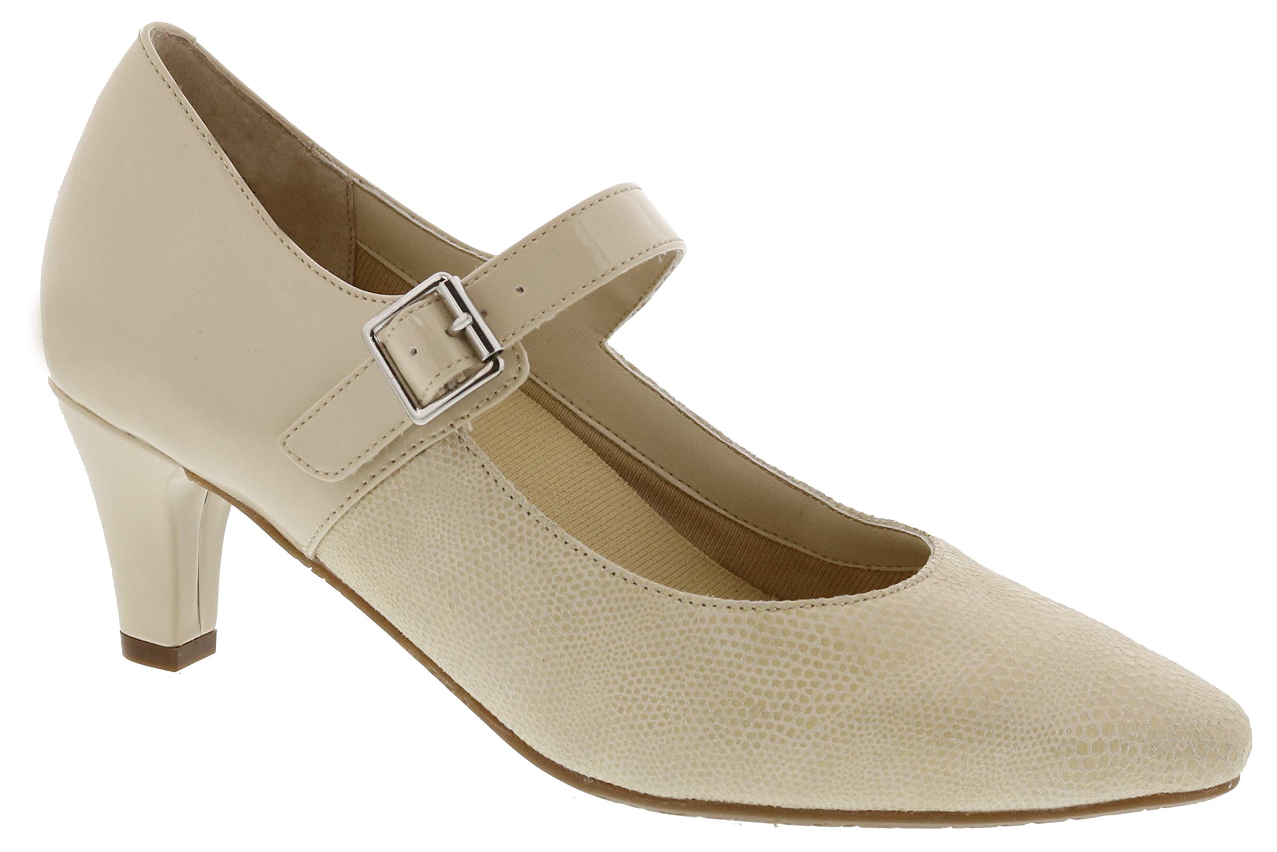 Ros Hommerson Kiki 75075 Women's Dress Heels - Leather Buckle Strap Pumps for Work, Party & Special Occasions