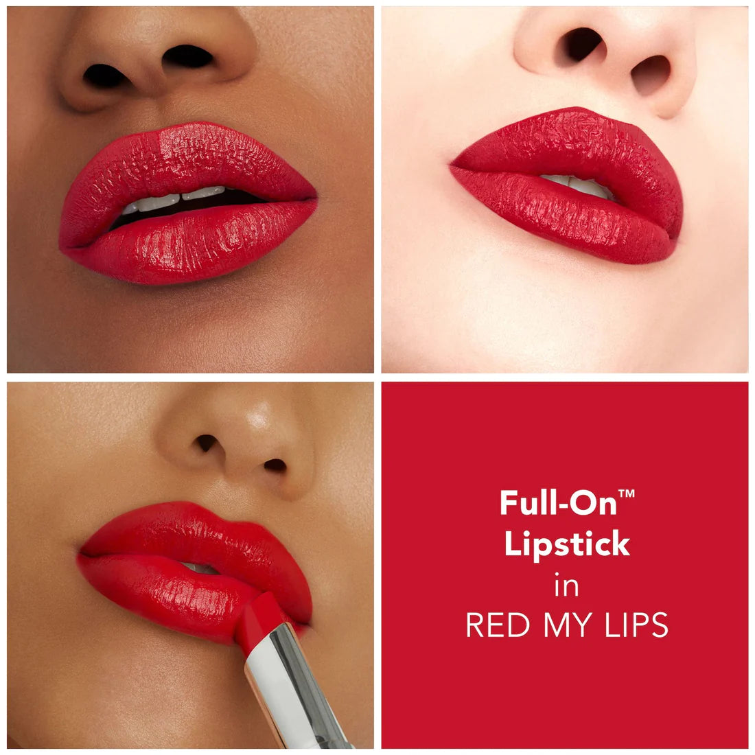 Full On™ Satin Lipstick - Long Lasting Hydrating Matte Lipstick with Vitamin E - Perfect for Everyday Wear, Date Night & Special Occasions