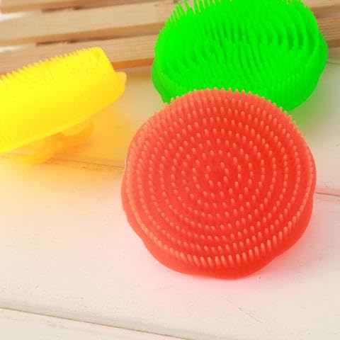 Men's Round Comb Set - 3 Pack Soft Rubber Combs for Gentle Hair Styling & Detangling - Perfect for Travel, Gym & Daily Grooming