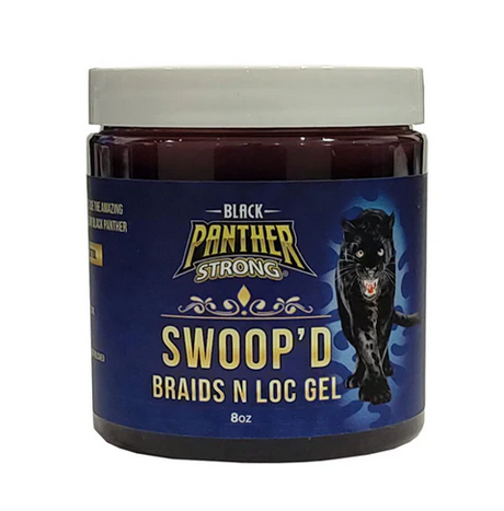 Black Panther Swoop'd Braids & Locs Styling Gel for Natural Hair - Perfect for Protective Styles, Twist Outs & Curl Definition
