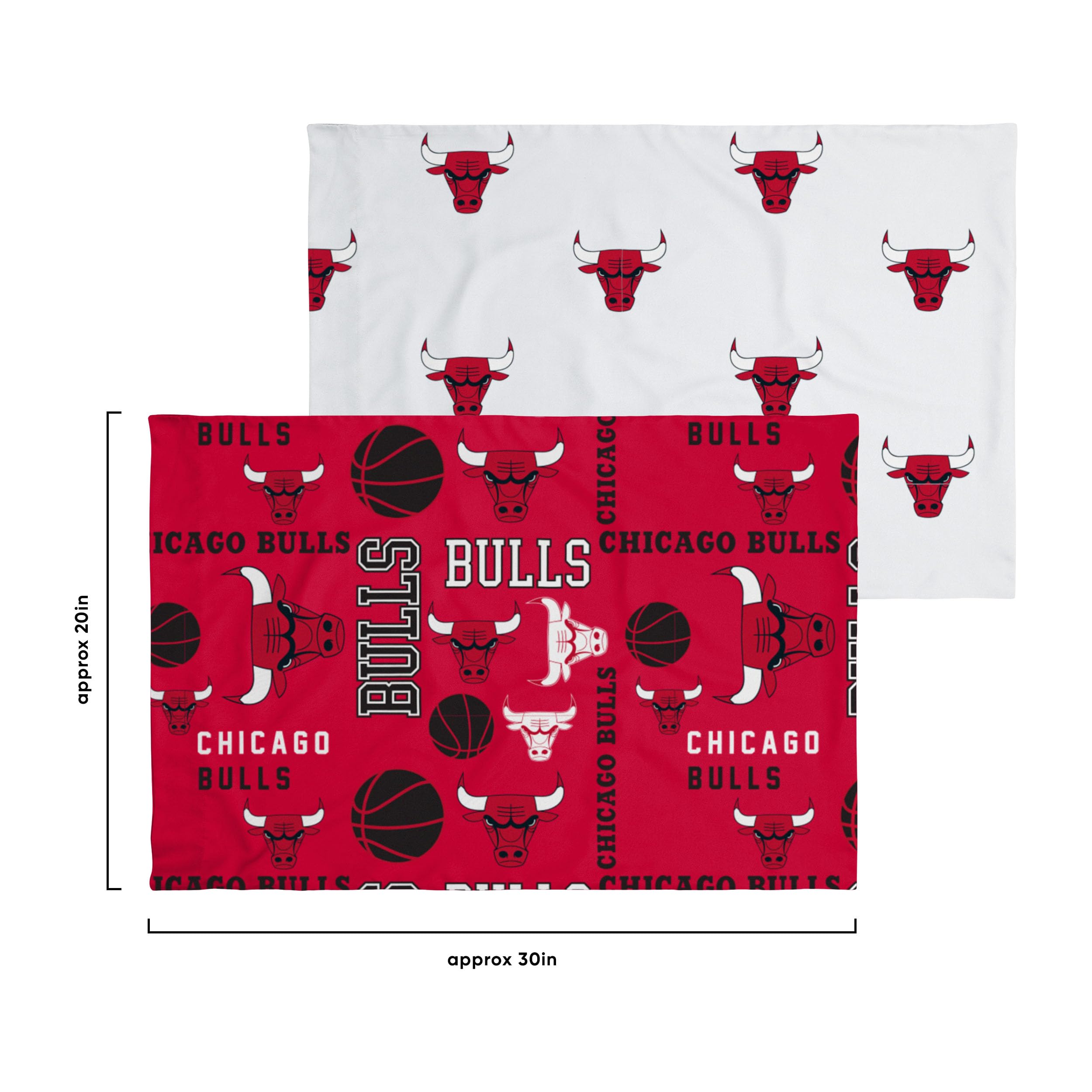 Chicago Bulls NBA Team Color 5-Piece Full Bed in a Bag Comforter Set - Officially Licensed Bulls Bedding for Fans, Perfect for Game Nights & Themed Bedrooms