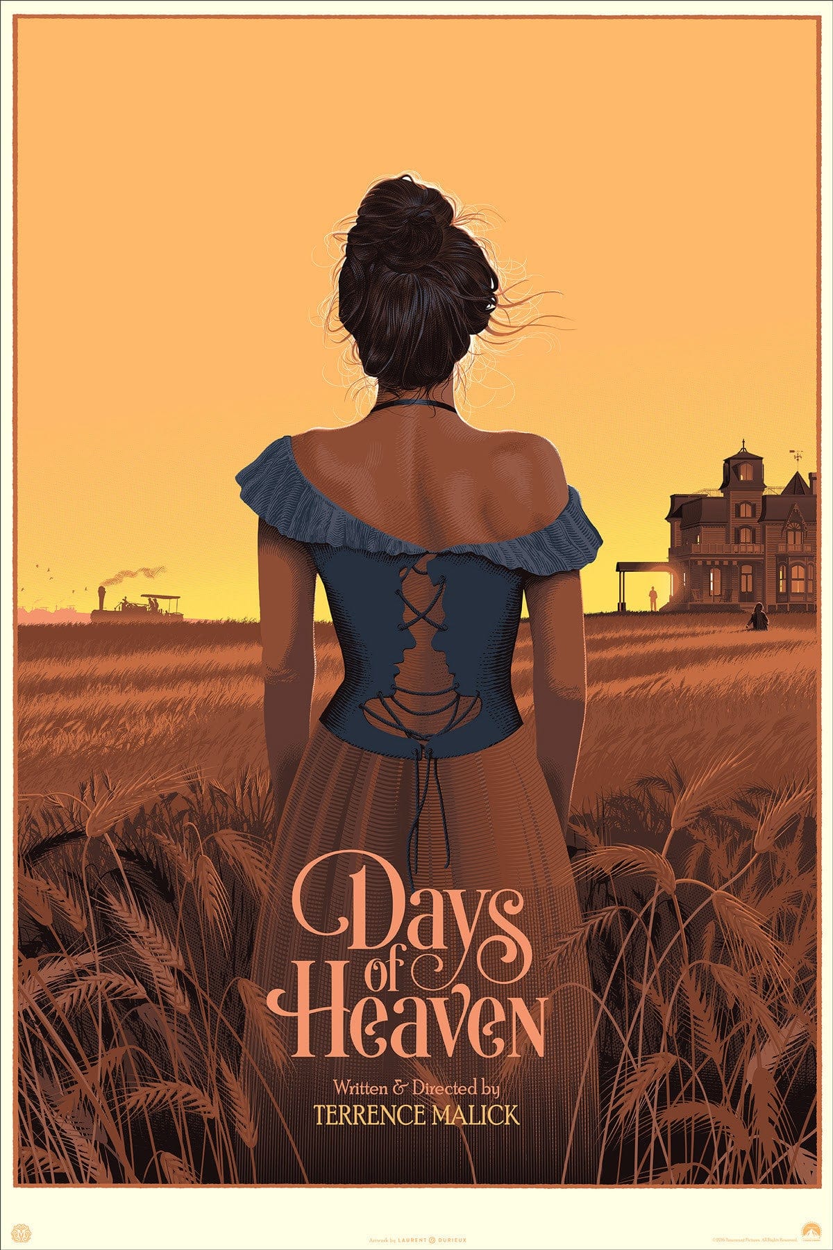 Days of Heaven Movie Poster - Vintage Film Art Print for Home Decor, Office & Theater Room Wall Decor - Perfect for Movie Lovers & Classic Cinema Fans