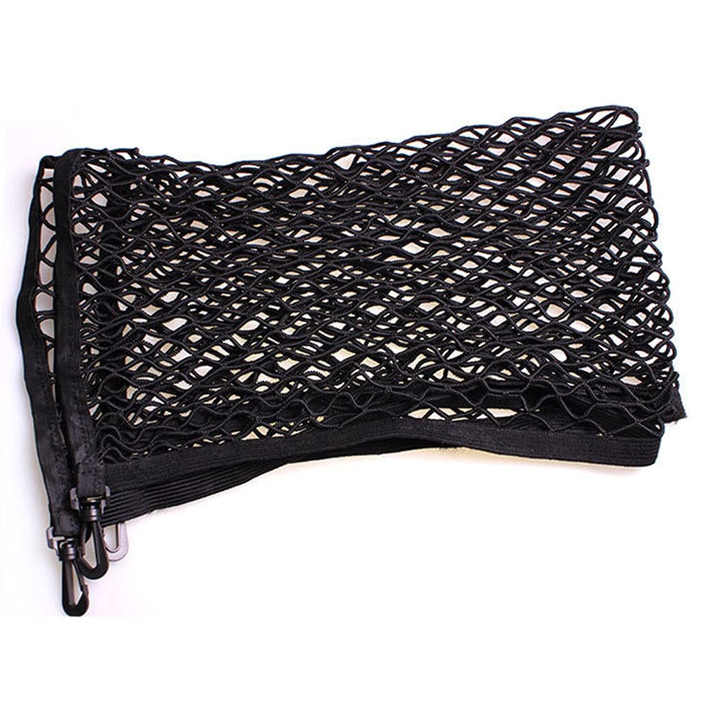 UXZDX CUJUX Car Trunk Organizer - XX-Large Elastic Mesh Storage Net Bag (58x116/42x90 cm) - Perfect for SUV, Minivan & Sedan Cargo Organization