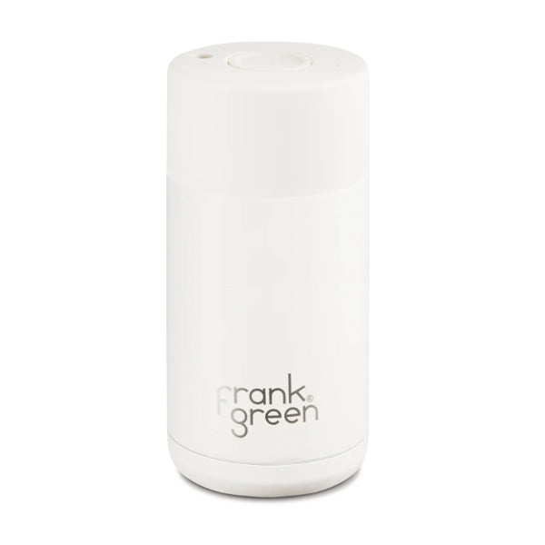Frank Green Ceramic Travel Mug - Insulated Reusable Coffee Cup with Lid, Leak-Proof & Eco-Friendly - Perfect for Office, Commuting & Outdoor Adventures