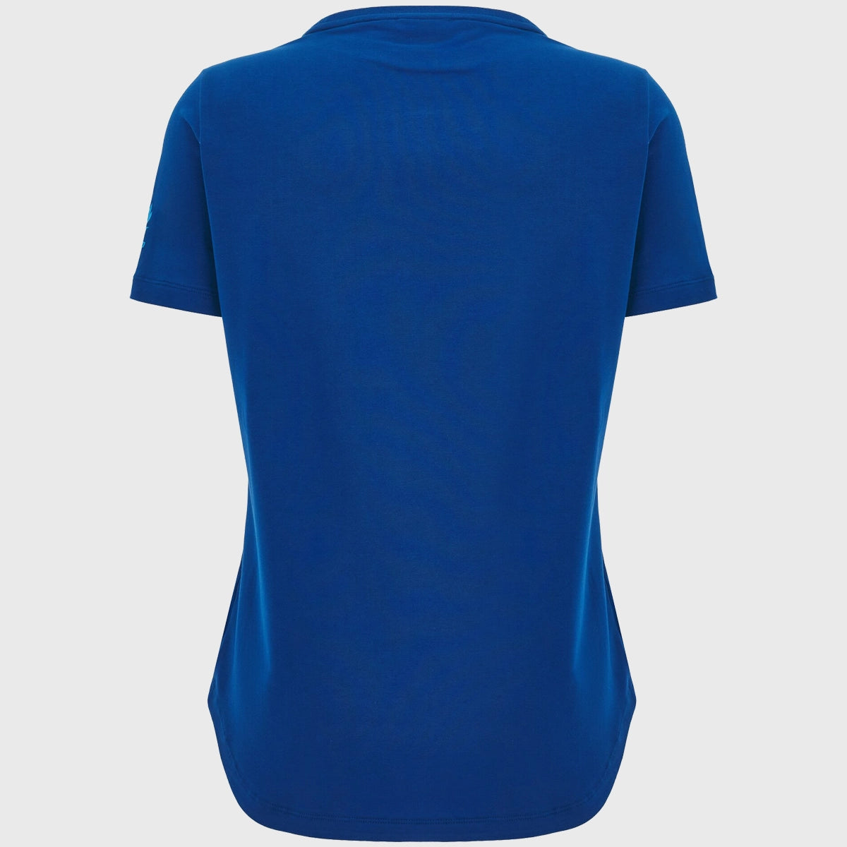 Scotland Rugby Women's Cotton T-Shirt - Macron Official Navy Blue Jersey Top for Casual Wear & Sports Fans