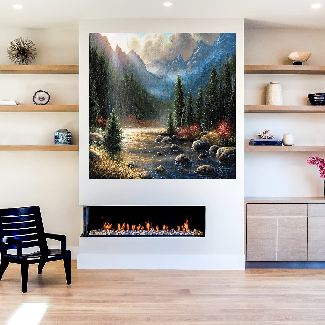 Chuck Black The Calling Canvas Wall Art - 32x32 Inch Ready to Hang Fine Art Print for Living Room, Bedroom, Office & More - Modern Home Decor Gift Idea for Art Lovers