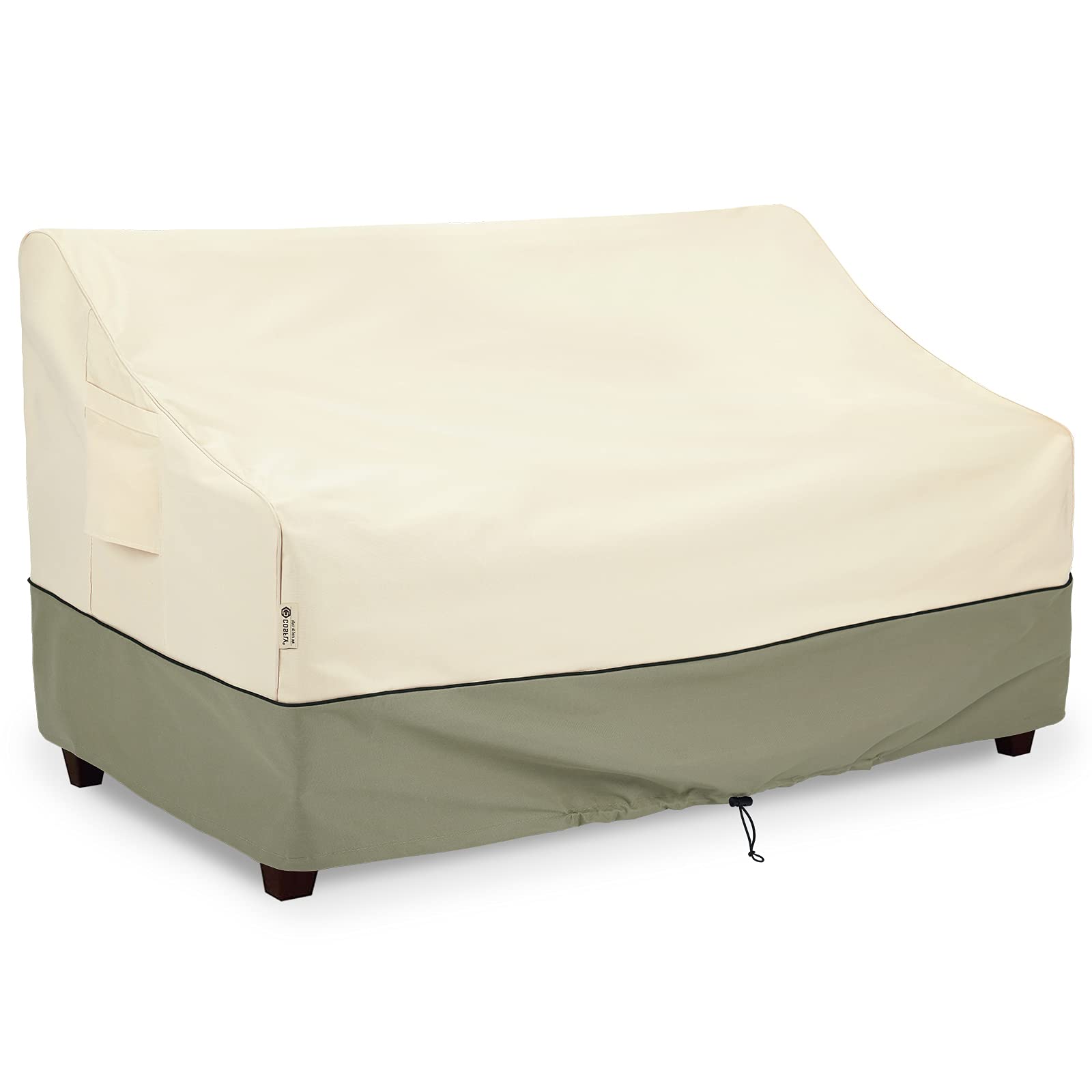 Waterproof Outdoor Patio Sofa Cover - Fits Loveseats up to 60W x 35D x 32H Inches | All-Weather Protection for Garden, Deck & Poolside Furniture | COSFLY Durable Furniture Protector