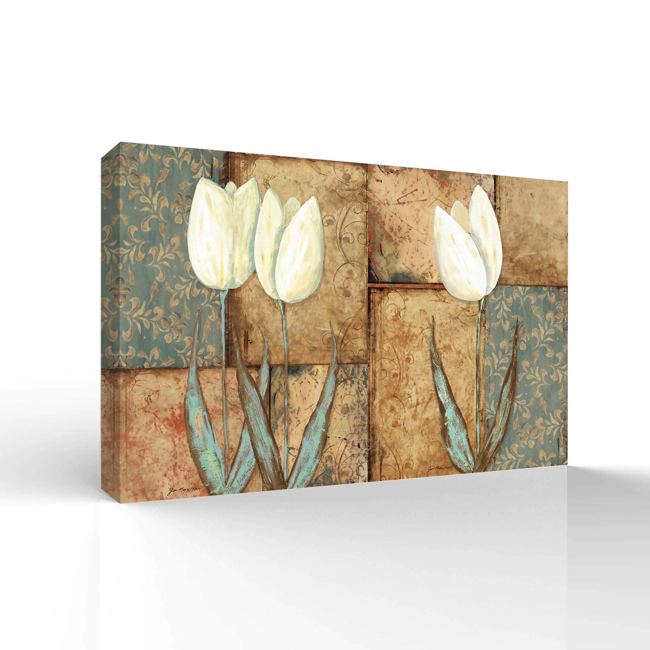 Colorful Arty Giclee Canvas Wall Art - 16x24 Inches Modern Painting for Bedroom, Living Room, Home Office & Dorm Decor