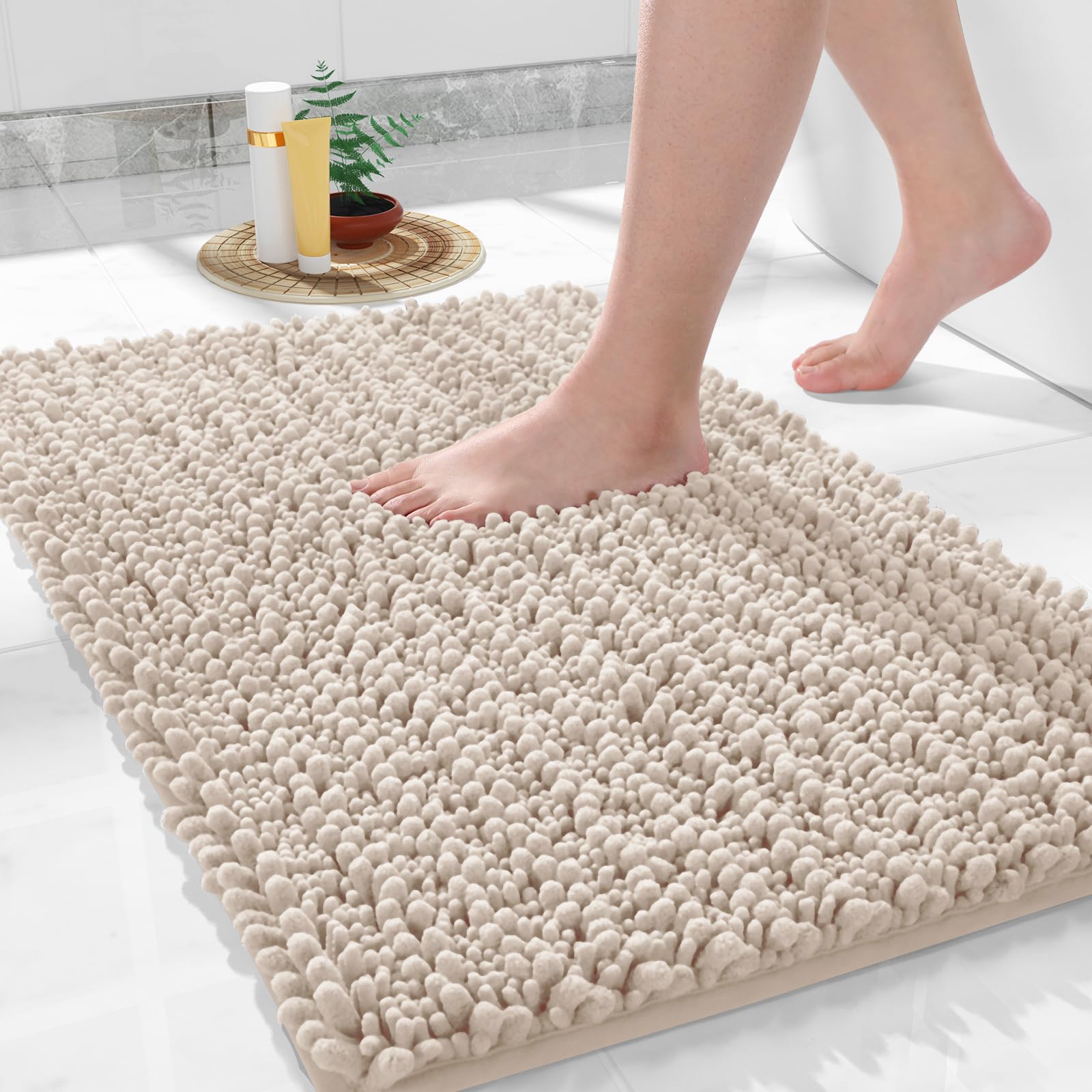 Premium Chenille Bathroom Rug Mat - 24