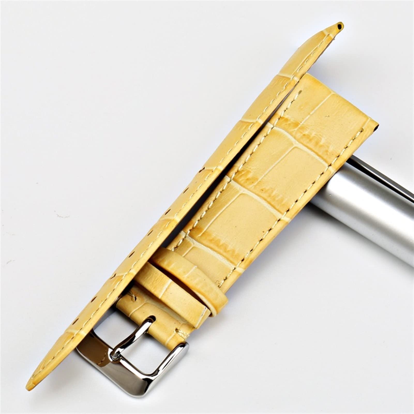 Genuine Leather Watch Bands for Men & Women - Alligator Pattern Watch Straps Replacement Bracelet | Perfect for Business, Casual & Dress Watches