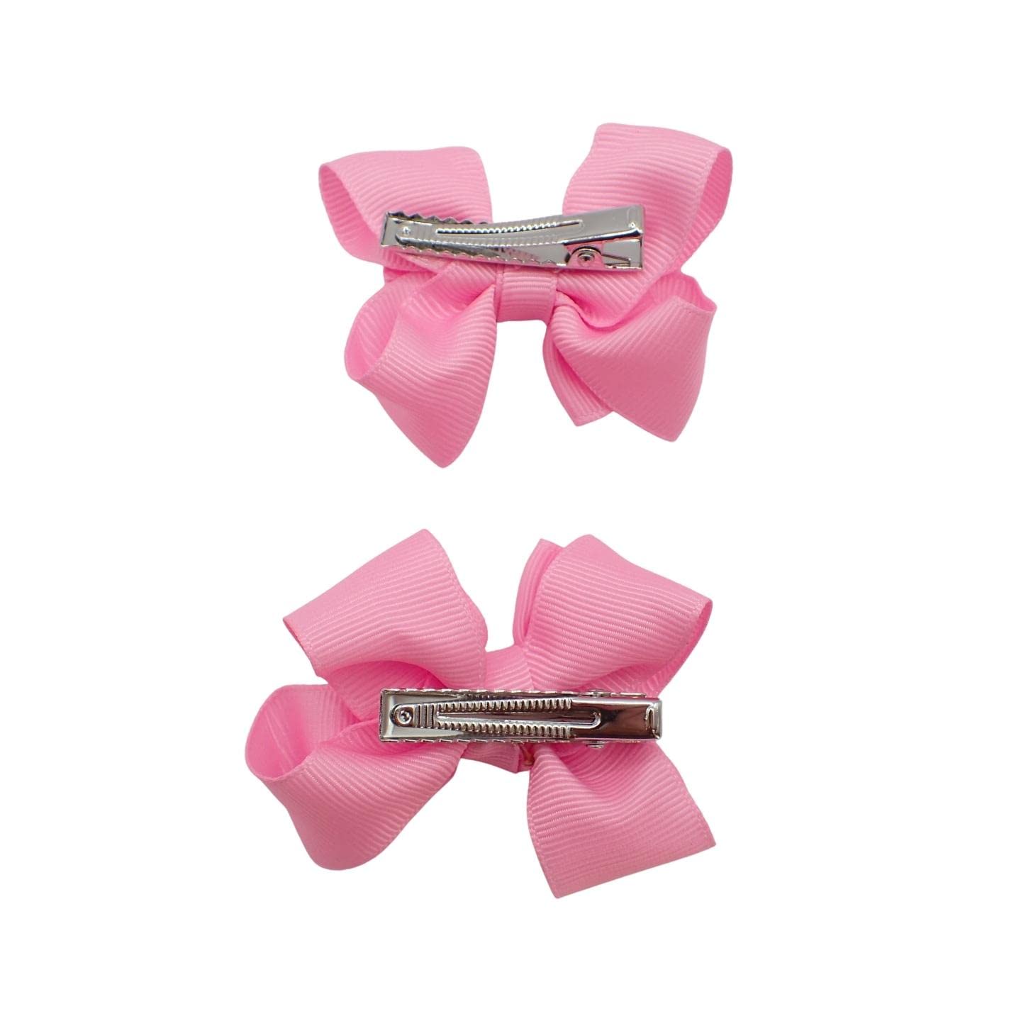 Topkids 2-Piece Baby Pink Hair Bows for Girls - Soft Hair Clips & Ties for Toddlers, Kids & Women | Perfect for School, Parties & Daily Hair Accessories