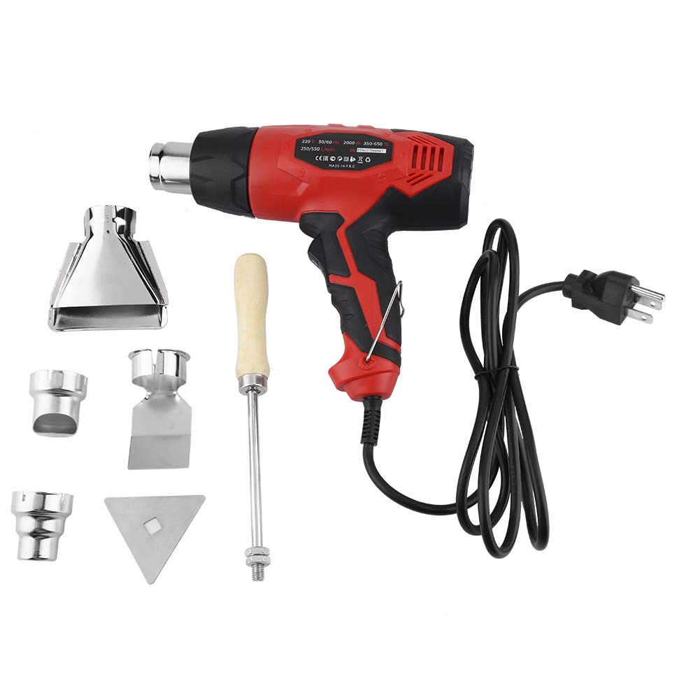 Electric Heat Gun for DIY Projects - Hot Air Blower for Shrink Wrapping, Paint Stripping & Crafting - 1500W Industrial Heat Tool with Adjustable Temperature