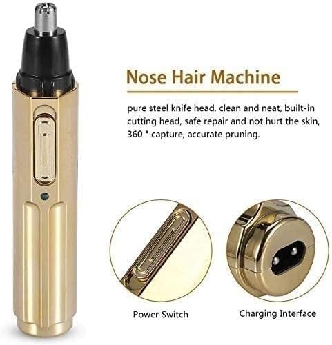 Rechargeable Electric Nose Hair Trimmer for Men & Women - Waterproof Stainless Steel Blade, Professional Grooming Tool for Eyebrows & Ears | Perfect for Travel, Home & Personal Care Routine