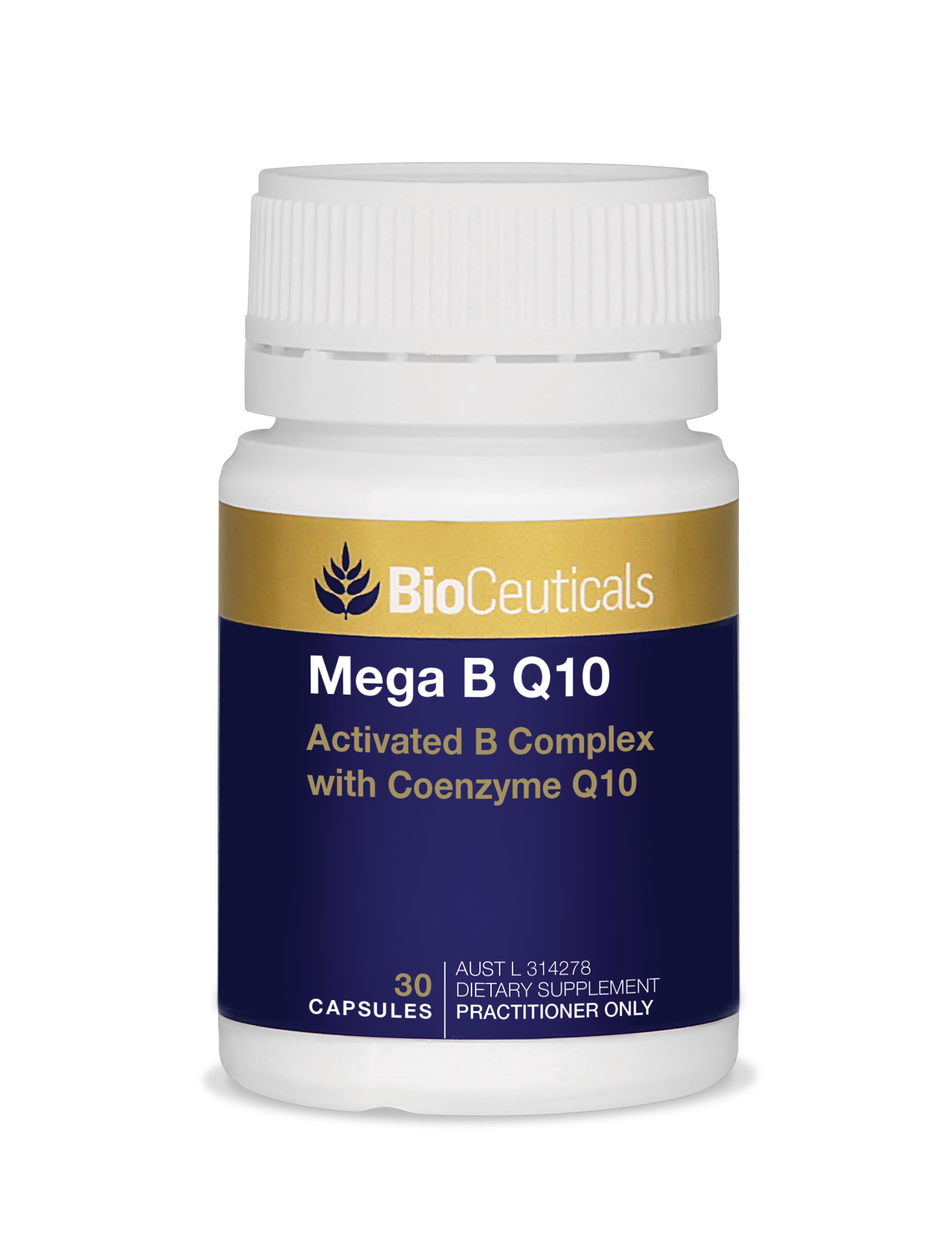 BioCeuticals Mega B Q10 Supplement - High Potency CoQ10 & B Vitamins for Heart Health, Energy Support & Antioxidant Protection - Perfect for Active Lifestyles & Cardiovascular Wellness