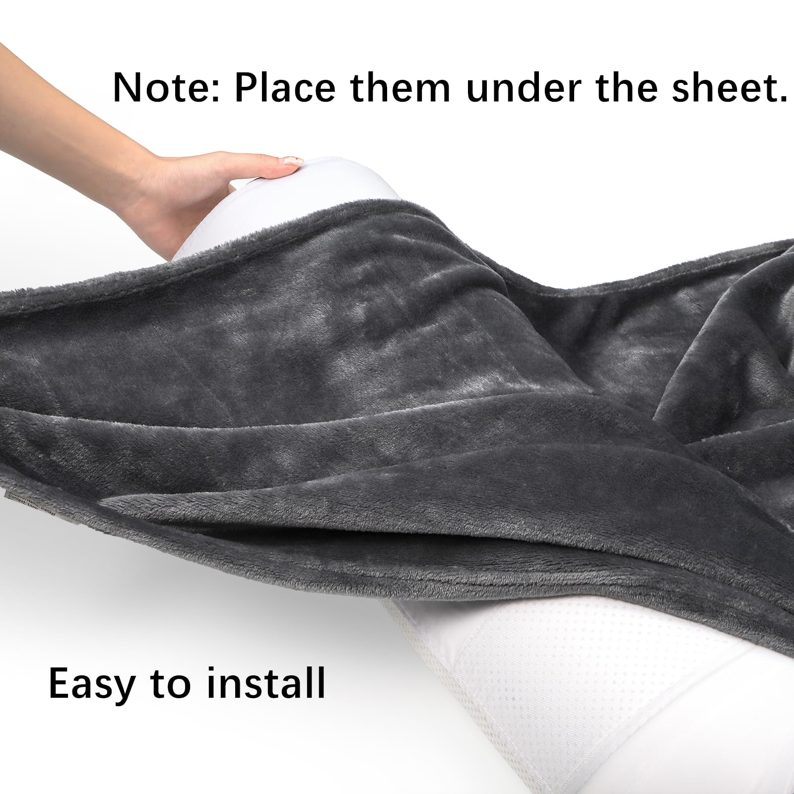 Tebery Set of 2 Waterproof Bed Rail Pads - Non-Slip Kids Bed Bumper Guard for Toddlers, Adults & Seniors | Safe Foam Bedside Protection for Daycare, Home & Hospital Use