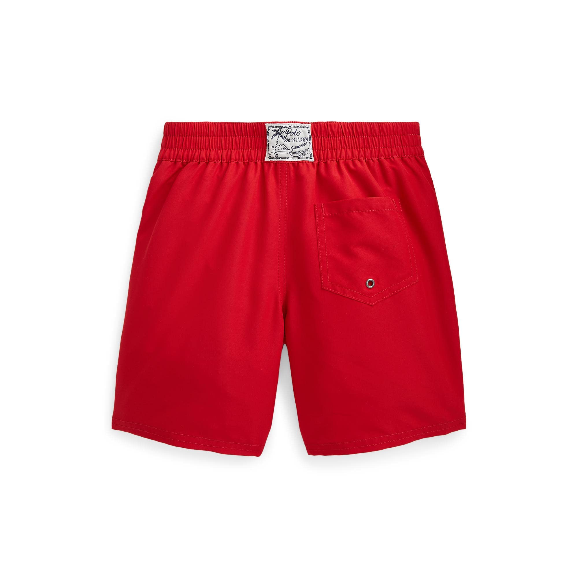 POLO RALPH LAUREN Boys' Big Pony Swim Trunks for Little Kids - Red Size 6 | Quick-Dry Swim Shorts for Beach, Pool & Summer Water Activities