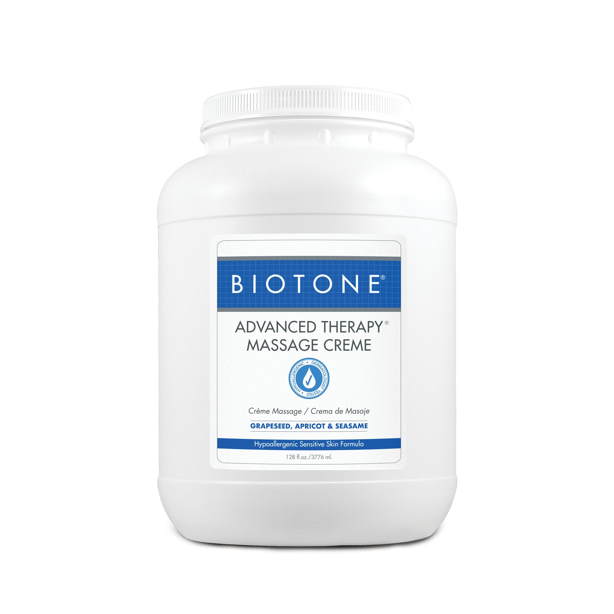 BIOTONE® Advanced Therapy Massage Cream - 1 Gallon Professional Size for Deep Tissue & Relaxation | Perfect for Spa, Clinic & Home Use