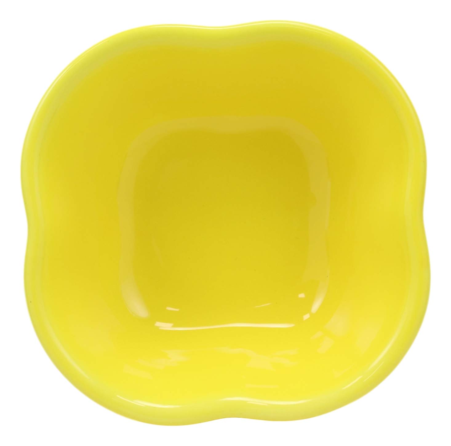 Ebros Gourmet Kitchen Ceramic Yellow Bell Pepper Shaped 12oz Bowl - Perfect for Soup, Salad, Fruits, Rice, Cereal, Salsa & Condiments | Charming Serveware for Dining, Kitchen Decor & Gift Giving