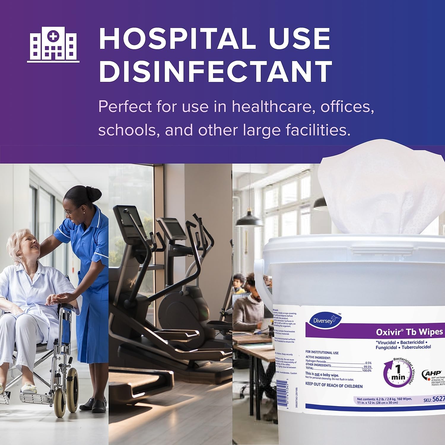 Diversey 5627427 Oxivir TB Disinfectant Wipes | 11