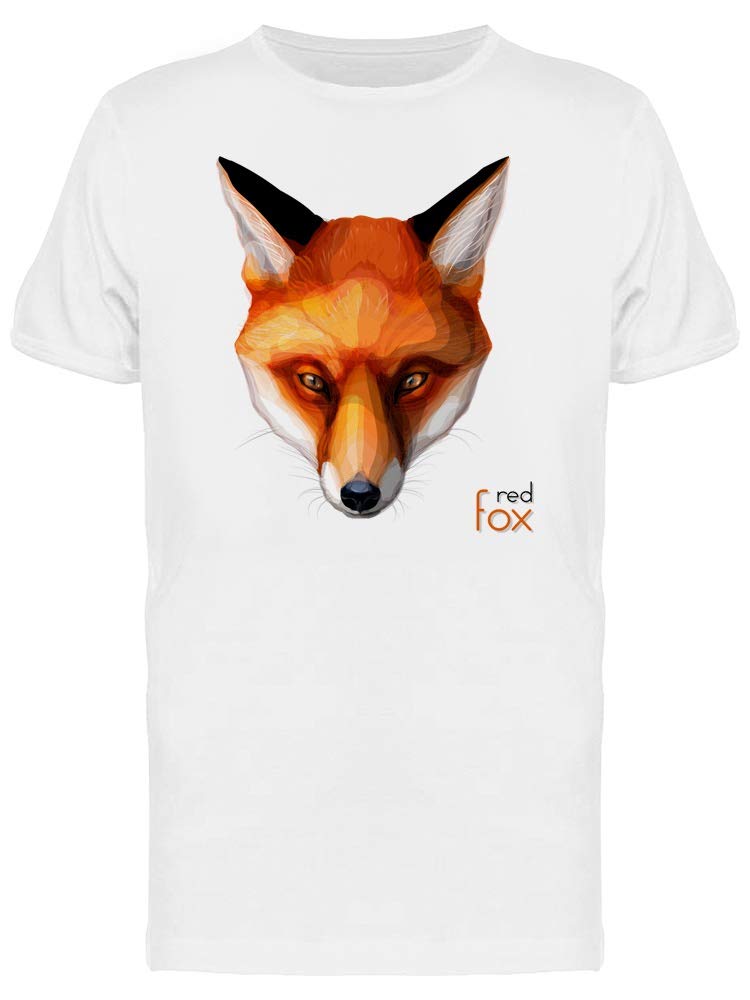 Red Fox Watercolor Print Men's T-Shirt - Soft Cotton Crewneck Tee for Casual Wear & Street Style