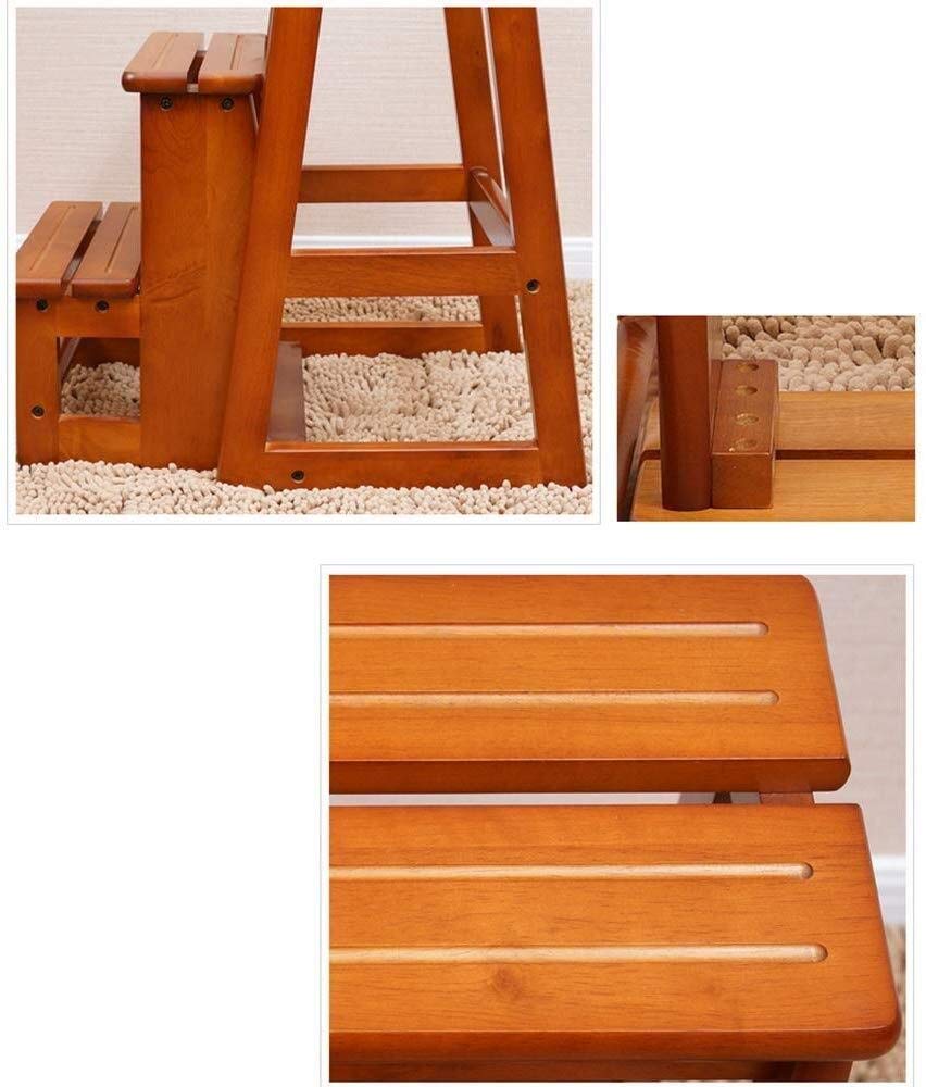 LUDIST Foldable Step Stool for Home, Kitchen, Bathroom - Non-Slip Indoor Step Ladder Stool with Handle, Compact & Lightweight for Easy Storage - Perfect for Reaching High Shelves, Cleaning, and Kids' Use