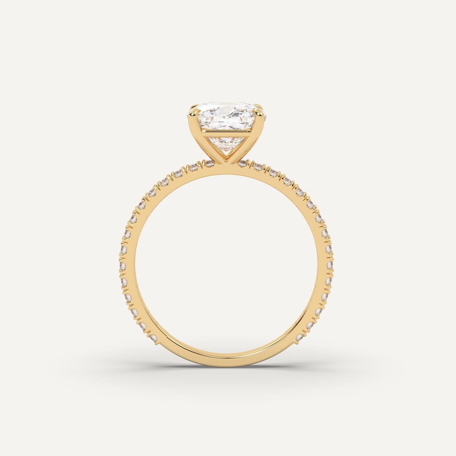 2 Carat Cushion Cut Diamond Engagement Ring - 14K White Gold Wedding Band for Women - Perfect for Proposals, Anniversaries & Special Occasions