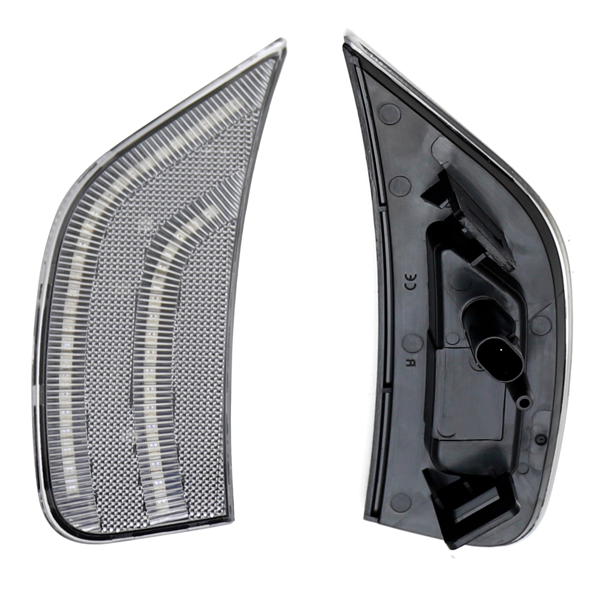 Amber LED Side Marker Lights for 2021-2024 Chevy Suburban, GMC Yukon, Cadillac Escalade - Clear Lens with Double Stripe Design - Enhanced Visibility & Style for Night Driving & Off-Road Adventures