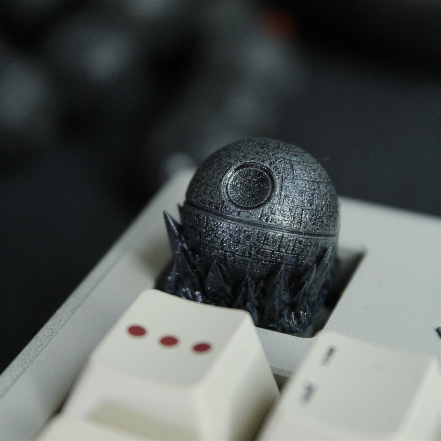 Custom Death Star DS-1 Resin Coated Keycaps for Anime, Gaming & Movie Fans – Perfect for Mechanical Keyboards, Collectors & Gift Giving