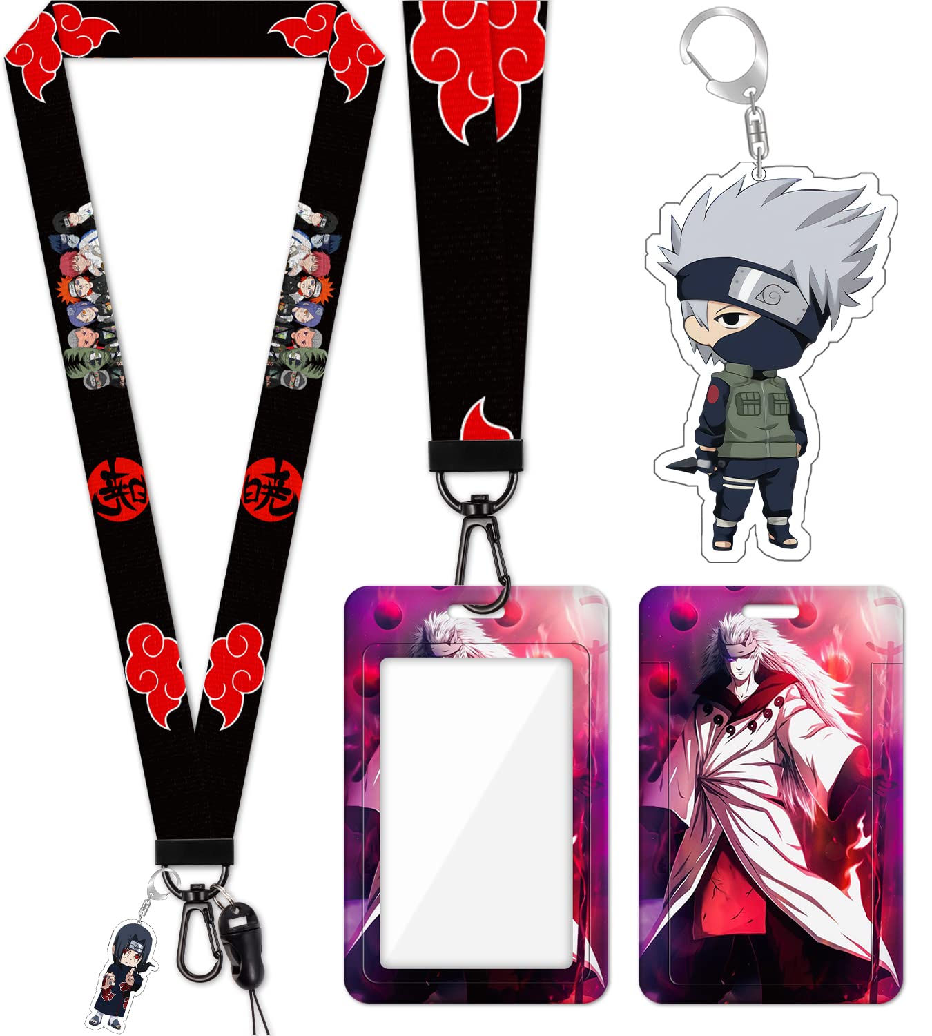 Cute Anime Lanyard with ID Holder for Office, School & Events