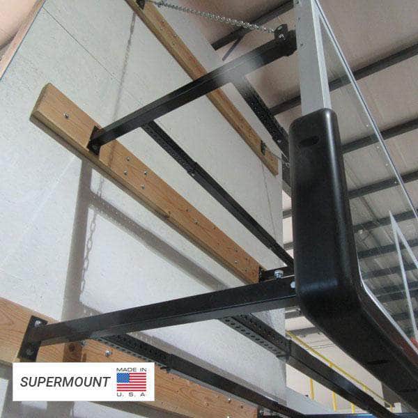 First Team SuperMount82 Adjustable Wall Mount Basketball Hoop - Indoor Basketball Goal System for Kids & Adults - Perfect for Home, Gym, or Playroom Basketball Practice
