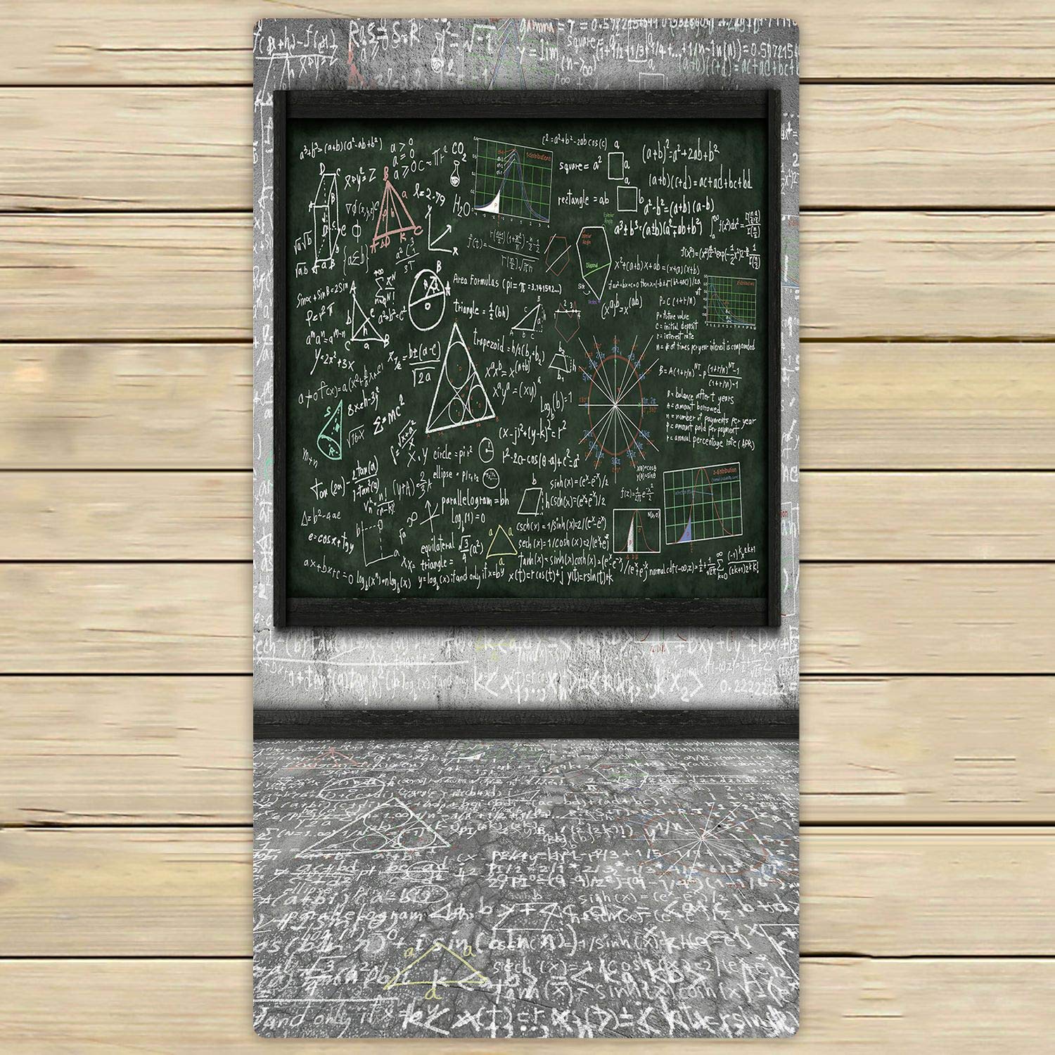 ABPHQTO Math Formula Chalkboard Design Classroom Towel - 30x56 Inch Soft Absorbent Beach, Bath, Pool, Sports & Travel Hand Spa Towel - Perfect for School, Gym, Swimming, Yoga & Outdoor Activities