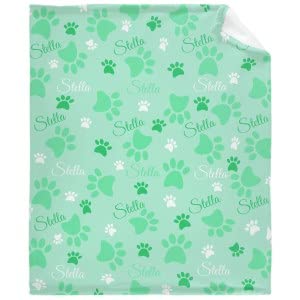 Custom Dog Pet Name Pink Green