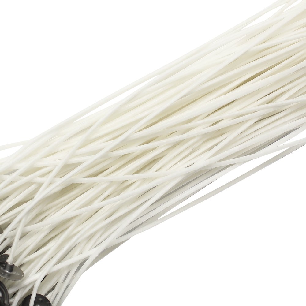 Hysagtek 300 Pcs Natural Cotton Candle Wicks - 9cm/3.5in, 15cm/6in & 20cm/8in Lengths - Low Smoke DIY Candle Making Supplies Kit for Home, Wedding & Aromatherapy Candles