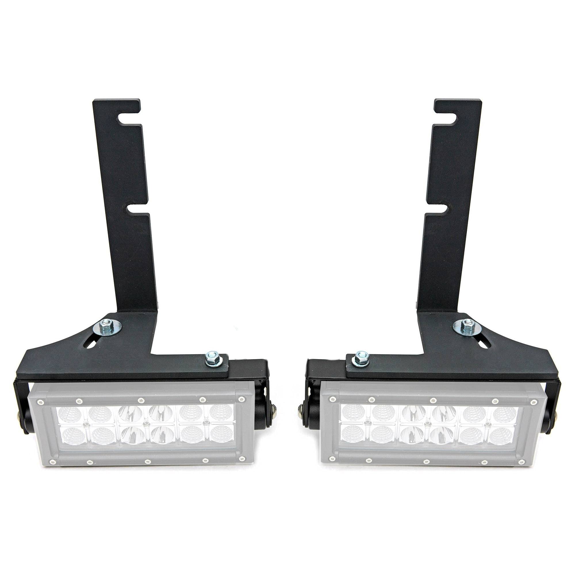 2014-2018 Chevrolet Silverado 1500 Rear Bumper LED Light Mounting Bracket - Fits ZROADZ 6 Inch LED Lights (Lights Not Included) - Heavy Duty Black Powder Coated - Off Road Lighting Accessory for Truck & SUV - PN Z382082