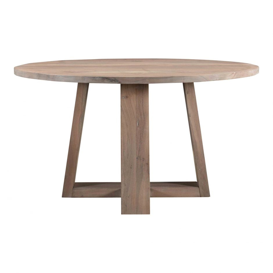 Round Dining Table for 4-6 People - Modern Wooden Kitchen Table for Small Spaces - Perfect for Family Meals, Dinner Parties & Cozy Breakfasts