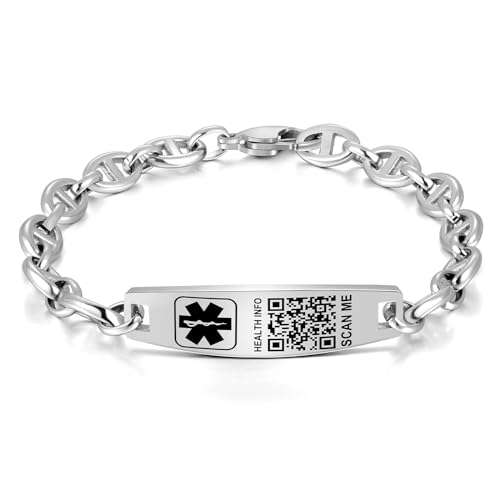 8.66''-Silver Stainless steel buckle