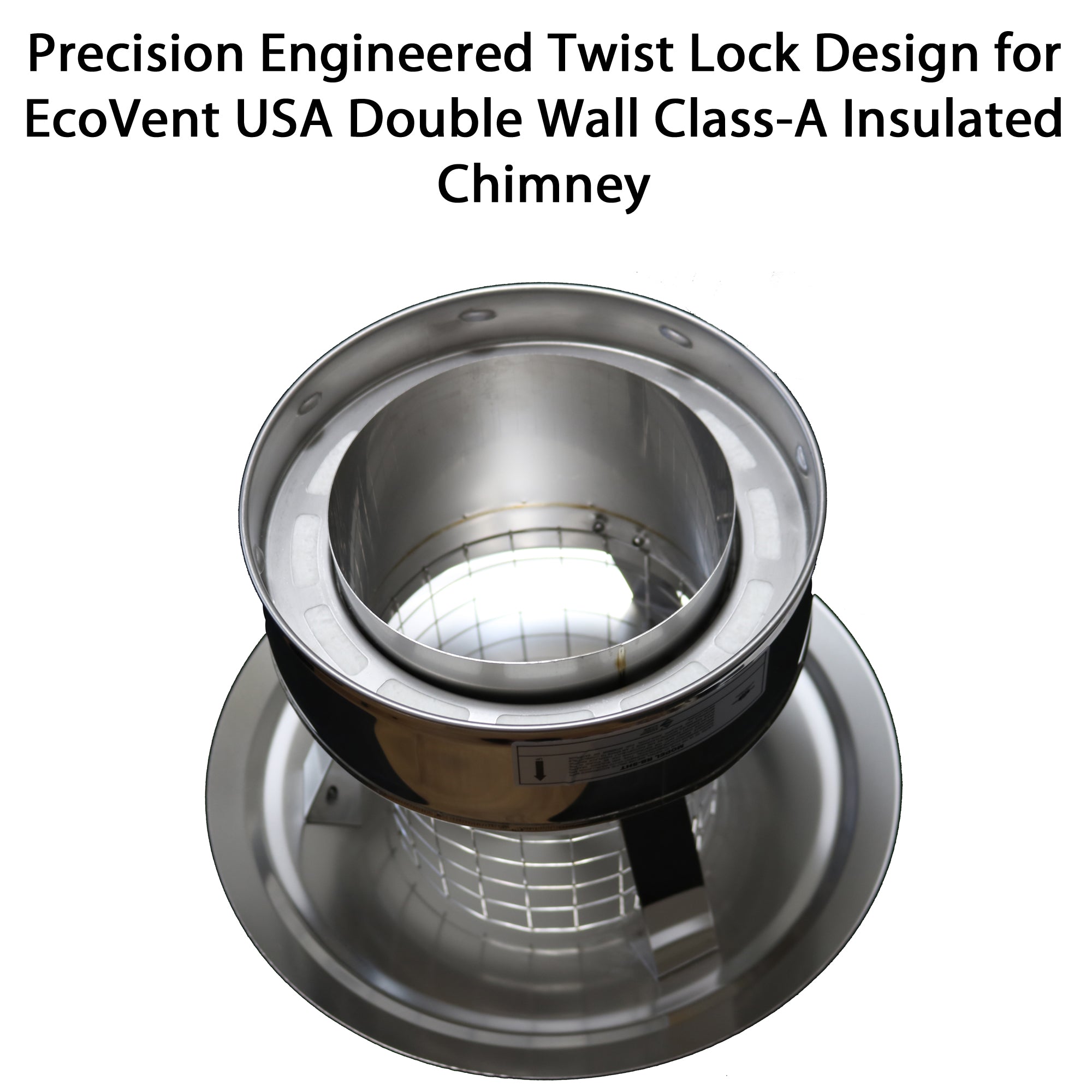 AllFuelHST Stainless Steel Chimney Cap with Spark Screen - 6 Inch Inner Diameter for Wood Stove & Fireplace - Weather & Animal Proof Protection for Outdoor Use