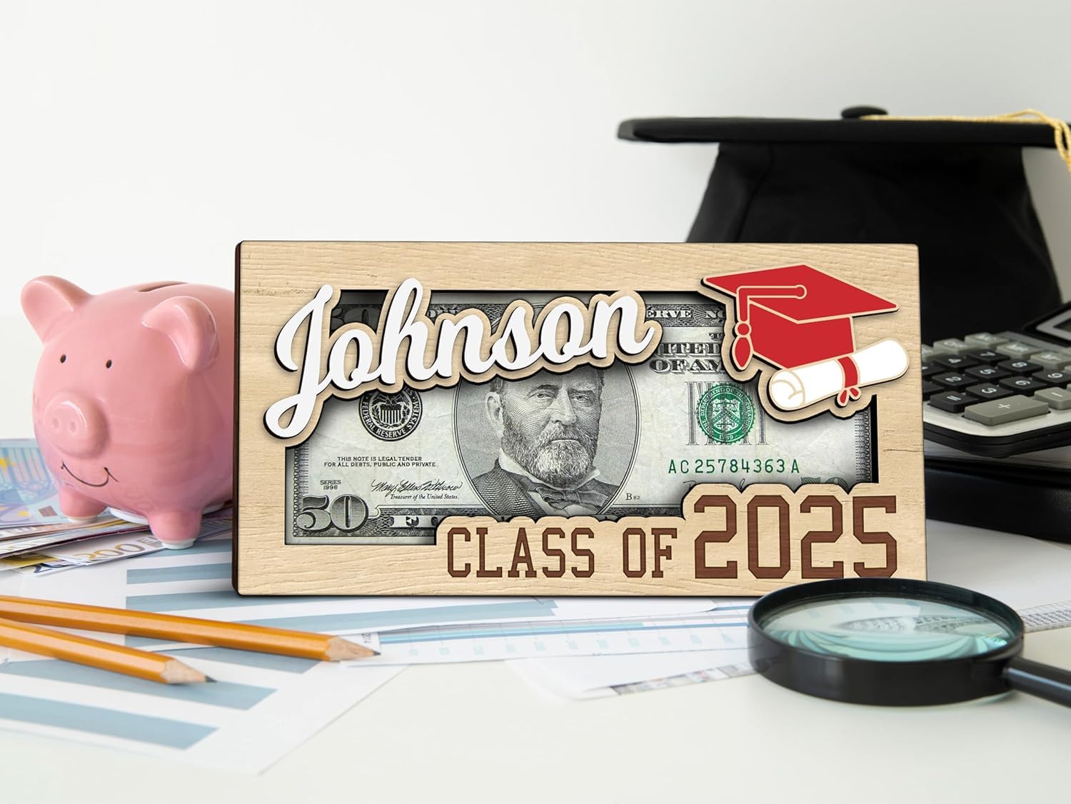 2025 Graduation Money Holder - Personalized & Customized Graduation Gift for Students - Bulk Graduation Cards & Leis (MH11) - Perfect for Graduation Parties, Gifts & Celebrations