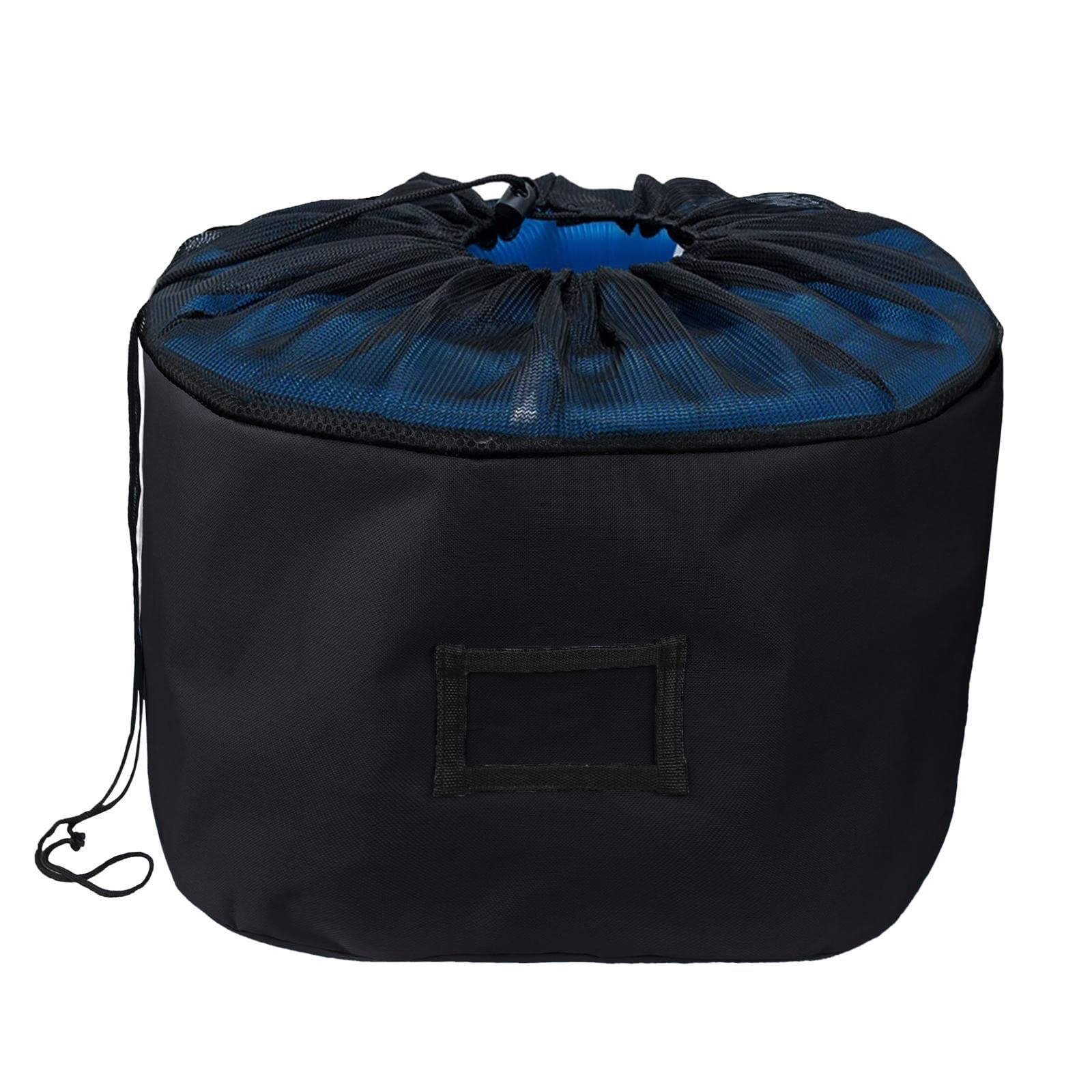YIJU RV Hose Storage Bag - Water Resistant Camper Accessories with Oxford Cloth - Utility Organizer for Electrical Cords, Sewer Hoses & Garden Tools (Black) - Perfect for RV Camping, Travel Trailers & Outdoor Storage