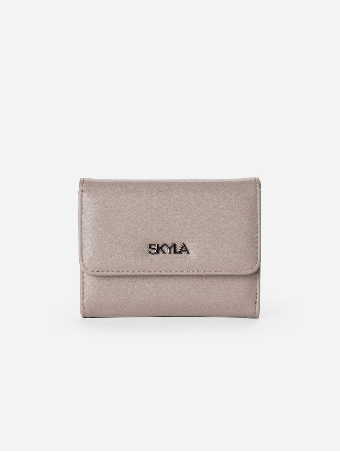Eli Vegan Leather Wallet for Men & Women - Slim RFID Blocking Bifold Wallet with Card Slots - Stone Grey | Perfect for Travel, Business & Everyday Use