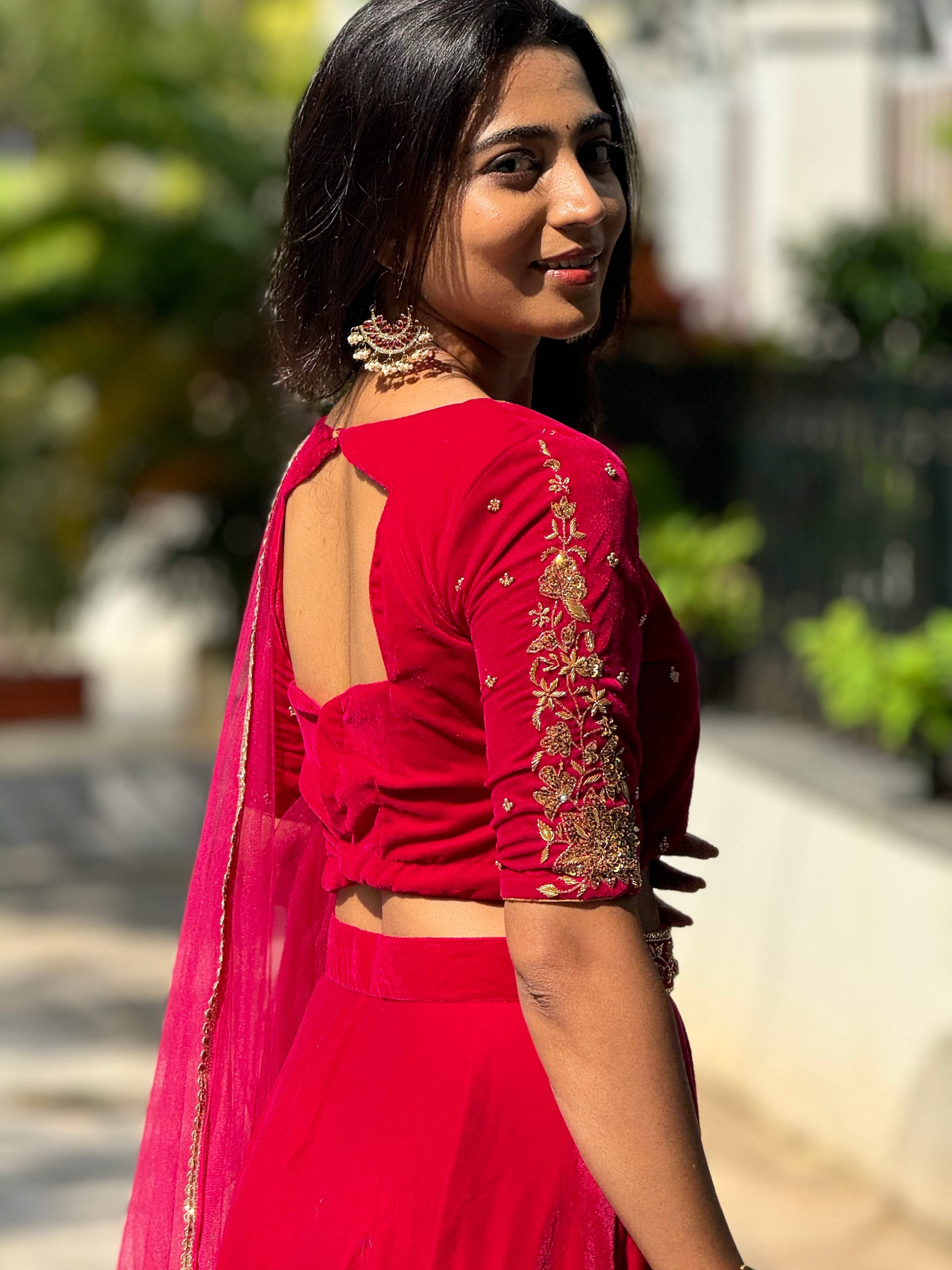 Mithra Premium Designer Lehenga Choli for Women - Elegant Indian Bridal Wear & Party Dresses - Perfect for Weddings, Festivals & Special Occasions