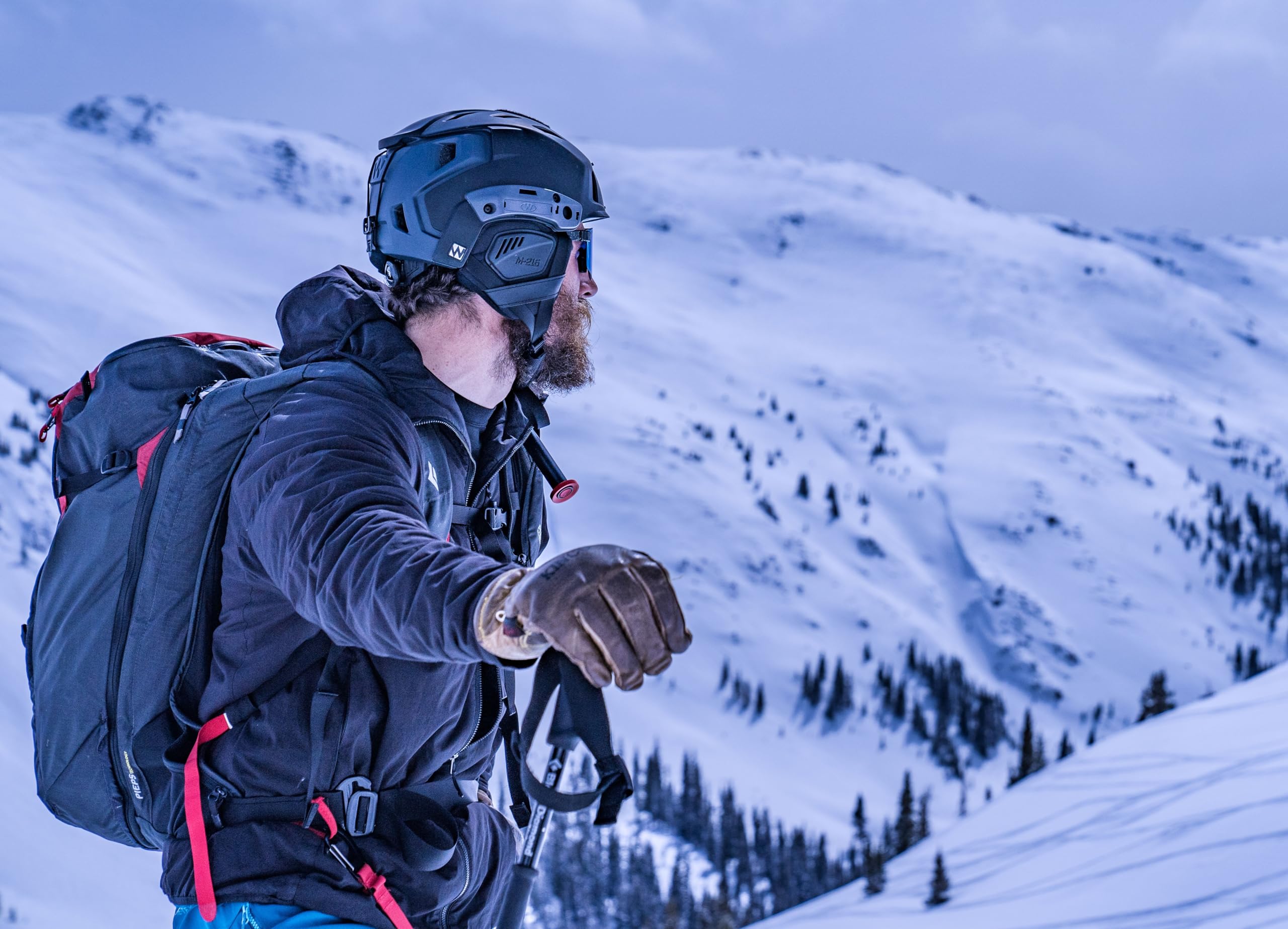 Team Wendy M-216 Backcountry Ski & Snowboard Helmet for Adults - Adjustable Fit, Camera & Light Mount, 14 Cooling Vents - Perfect for Skiing, Snowboarding & Winter Sports Adventures